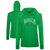 Kansas City Royals Levelwear Women's St. Patrick's Day Slender Raglan Hoodie - MLB Hoodies
