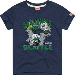 Seattle Seahawks Leonardo Homage Youth TMNT Tri-Blend T-Shirt | NFL Outlet