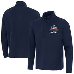 Seattle Seahawks Antigua Super Bowl LX s Insider Quarter-Zip Pullover | NFL On sale