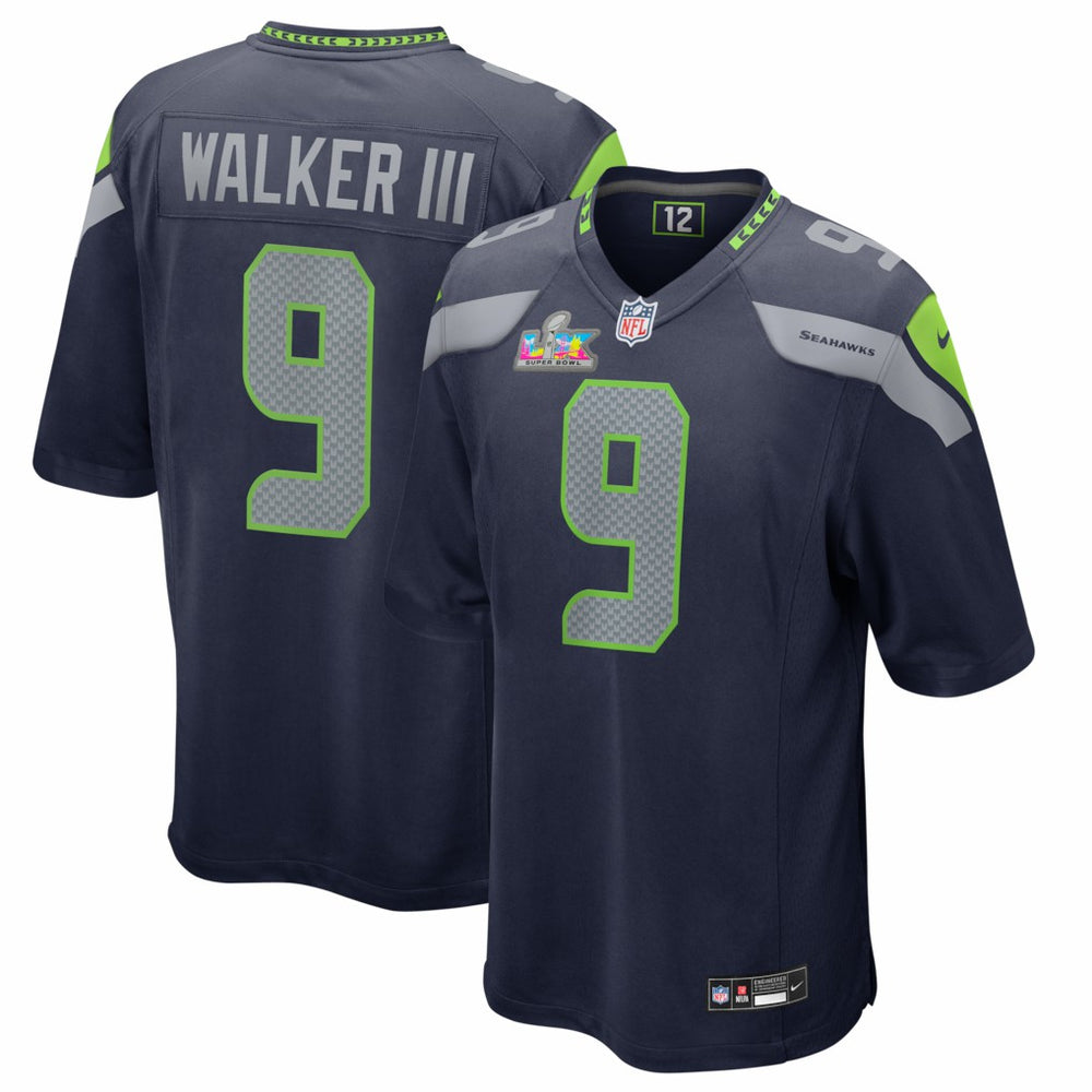 Seattle Seahawks Kenneth Walker III Super Bowl LX Patch Game Jersey | NFL Hot