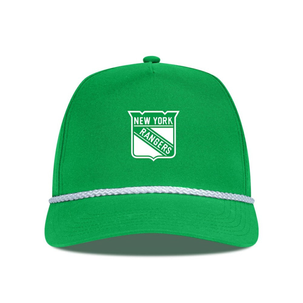 New York Rangers Levelwear St. Patrick's Day Gambit Rope Adjustable Hat - NHL Hats