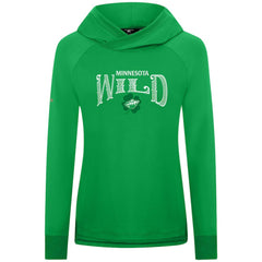 Minnesota Wild Levelwear Women's St. Patrick's Day Slender Raglan Hoodie - NHL Hoodies