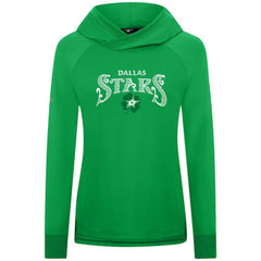 Dallas Stars Levelwear Women's St. Patrick's Day Slender Raglan Hoodie - NHL Hoodies