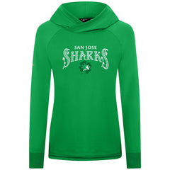 San Jose Sharks Levelwear Women's St. Patrick's Day Slender Raglan Hoodie - NHL Hoodies