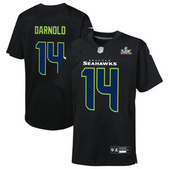 Seattle Seahawks Sam Darnold Youth Super Bowl LX Carbon Fashion Game Jersey | NFL New