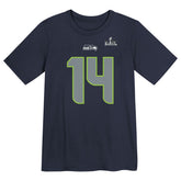 Seattle Seahawks Sam Darnold Preschool Super Bowl LX Name & Number T-Shirt | NFL Discount