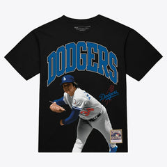 Fernando Valenzuela Los Angeles Dodgers Mitchell & Ness Photo Arch Player Graphic T-Shirt - MLB T-shirts