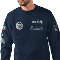Seattle Seahawks Starter Two-Time Super Bowl s Classic Fleece Sweatshirt | NFL Hot