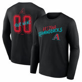 Arizona Diamondbacks Hustle Personalized Name & Number Long Sleeve T-Shirt - MLB T-shirts