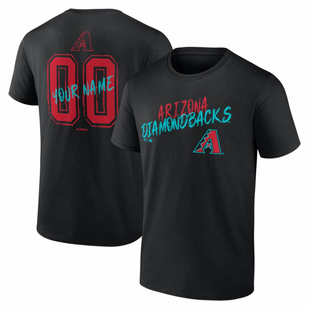 Arizona Diamondbacks Hustle Personalized Name & Number T-Shirt - MLB T-shirts