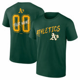 Athletics Hustle Personalized Name & Number T-Shirt - MLB T-shirts
