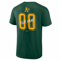 Athletics Hustle Personalized Name & Number T-Shirt - MLB T-shirts