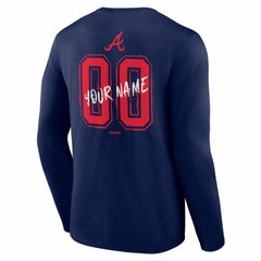 Atlanta Braves Hustle Personalized Name & Number Long Sleeve T-Shirt - MLB T-shirts