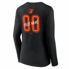 Baltimore Orioles Women's Hustle Personalized Name & Number Long Sleeve V-Neck T-Shirt - MLB T-shirts