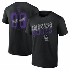 Colorado Rockies Hustle Personalized Name & Number T-Shirt - MLB T-shirts