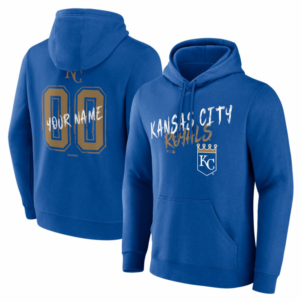 Kansas City Royals Hustle Personalized Name & Number Hoodie - MLB Hoodies