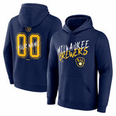 Milwaukee Brewers Hustle Personalized Name & Number Hoodie - MLB Hoodies