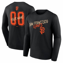 San Francisco Giants Hustle Personalized Name & Number Long Sleeve T-Shirt - MLB T-shirts