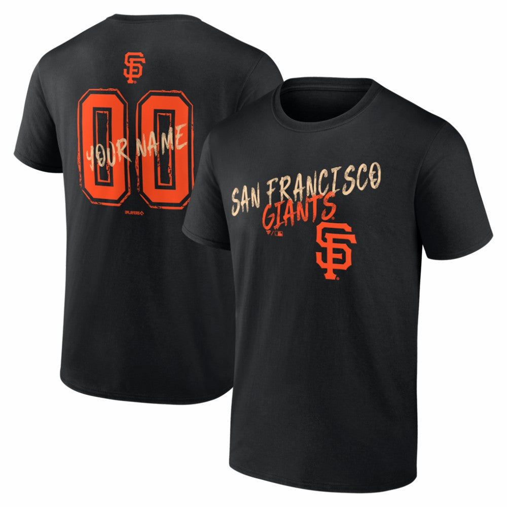 San Francisco Giants Hustle Personalized Name & Number T-Shirt - MLB T-shirts