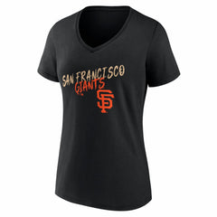 San Francisco Giants Women's Hustle Personalized Name & Number V-Neck T-Shirt - MLB T-shirts