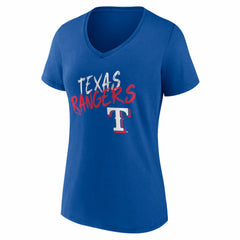Texas Rangers Women's Hustle Personalized Name & Number V-Neck T-Shirt - MLB T-shirts