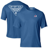 Colorado Avalanche Columbia PFG Terminal Tackle Omni-Shade T-Shirt - NHL T-shirts