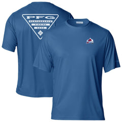 Colorado Avalanche Columbia PFG Terminal Tackle Omni-Shade T-Shirt - NHL T-shirts