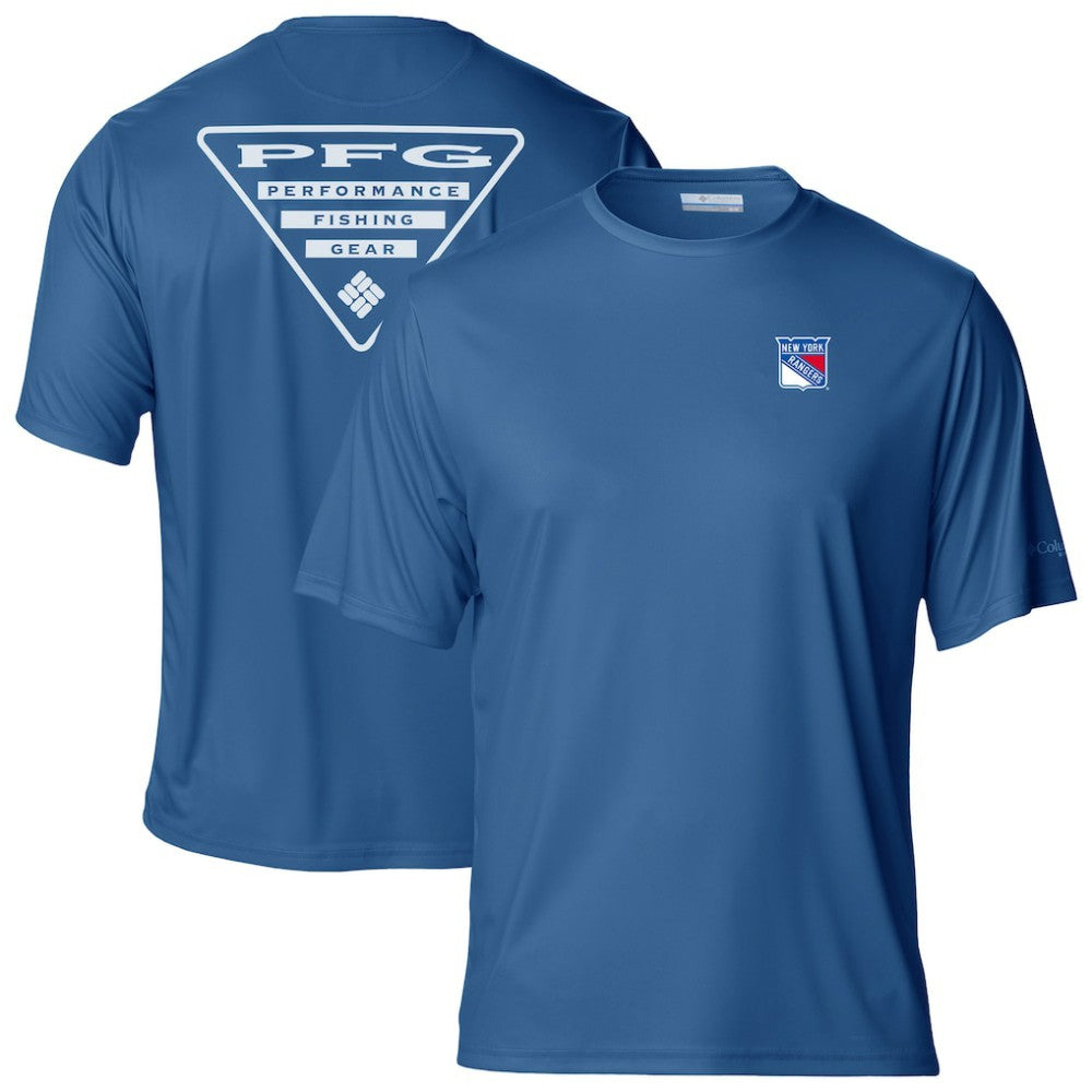 New York Rangers Columbia PFG Terminal Tackle Omni-Shade T-Shirt - NHL T-shirts