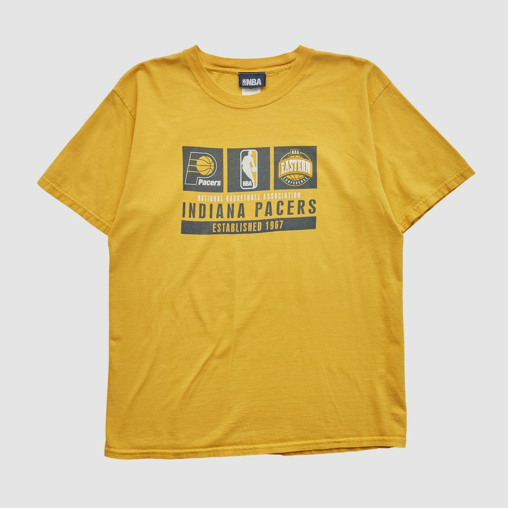 Yellow Indiana Pacers NBA 2000s T-shirt | NBA