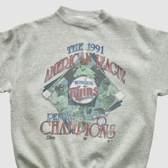 Minnesota Twins Salem Sportswear 1991 Pullover Sweatshirt - MLB Pullover