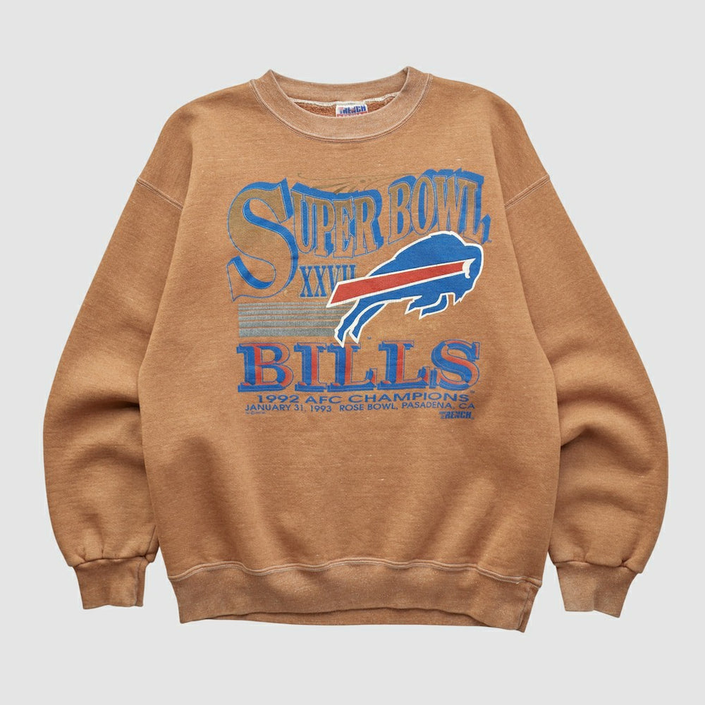 Buffalo Bills Super Bowl XXVII Trench 1992 Pullover Sweatshirt | NFL Outlet