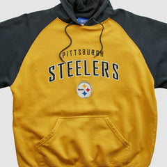 Pittsburgh Steelers Reebok 2000s Hooded Pullover Sweatshirt | NFL Outlet