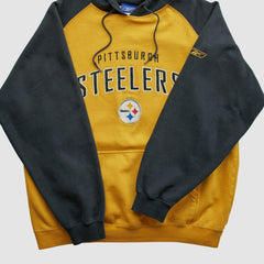 Pittsburgh Steelers Reebok 2000s Hooded Pullover Sweatshirt | NFL Outlet