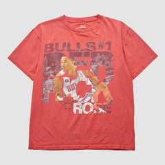 Red Chicago Bulls Majestic 2000s T-shirt sale | NBA