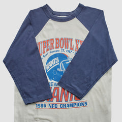 New York Giants Super Bowl XXI Trench 1986 T-shirt | NFL Sale