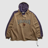 Minnesota Vikings Lee Sport 90s Hooded 1/4 Zip Sweatshirt | NFL Online