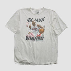 White Lebron James 2010s T-shirt | NBA