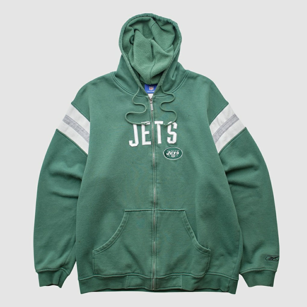 New York Jets Reebok 2000s Hooded Full Zip Sweatshirt | NFL Outlet