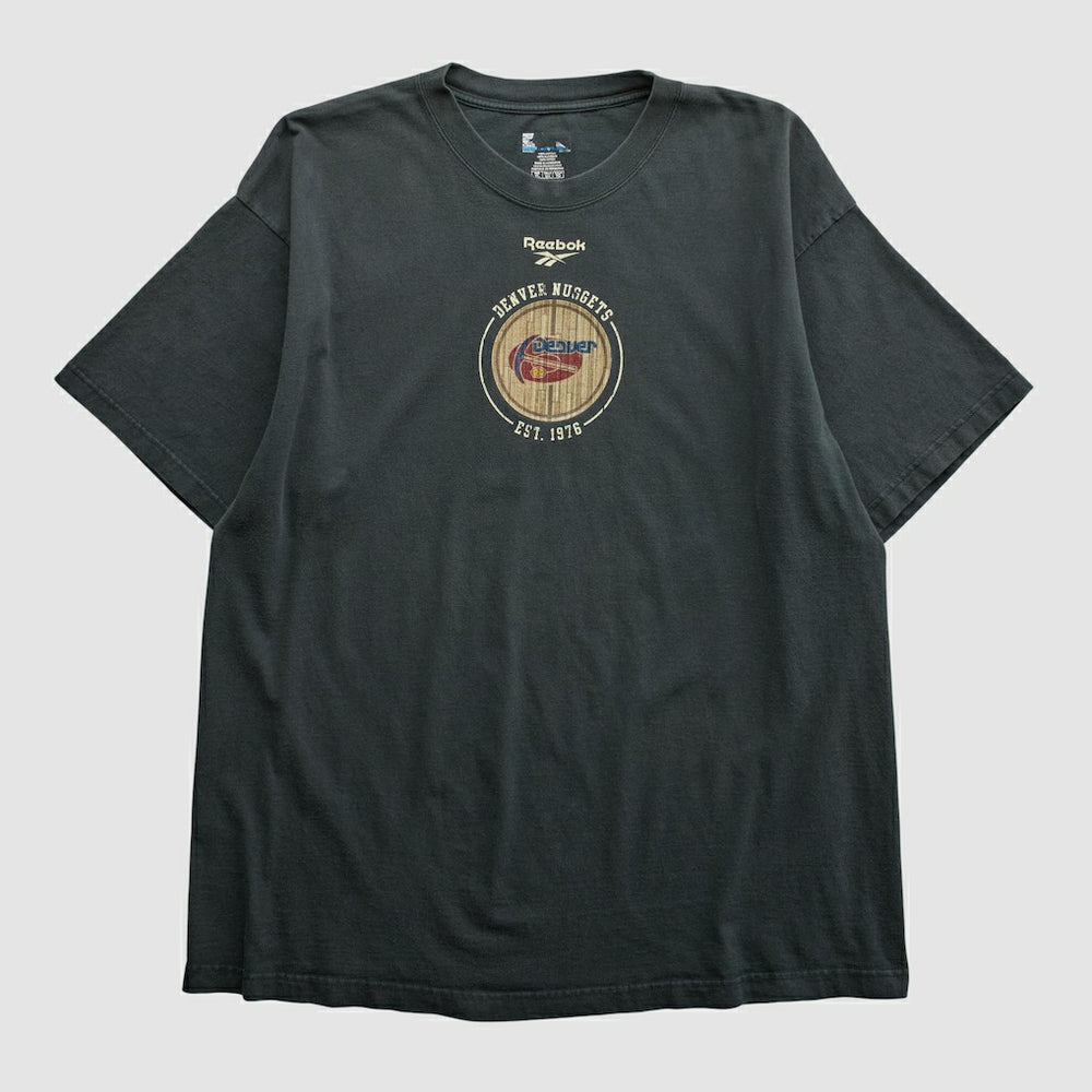 Black Denver Nuggets Reebok 2000s T-shirt sale | NBA