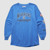 Blue Dallas Mavericks CSA 2000s Long Sleeve T-shirt sale | NBA