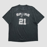 Black San Antonio Spurs NBA 2000s T-shirt | NBA