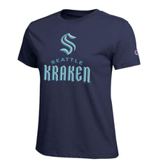 Seattle Kraken Champion Women's Wordmark Lockup T-Shirt - NHL T-shirts