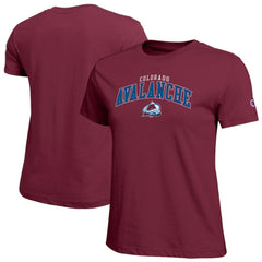 Colorado Avalanche Champion Women's Arch Mascot Logo T-Shirt - NHL T-shirts