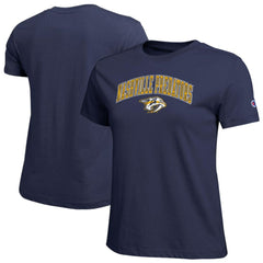 Nashville Predators Champion Women's Arch Mascot Logo T-Shirt - NHL T-shirts