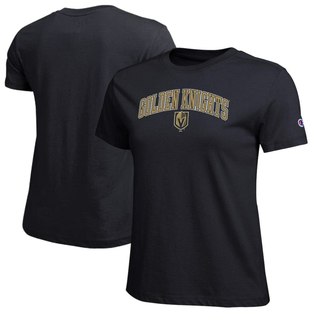 Vegas Golden Knights Champion Women's Arch Mascot Logo T-Shirt - NHL T-shirts