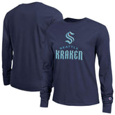 Seattle Kraken Champion Women's Wordmark Lockup Long Sleeve T-Shirt - NHL T-shirts