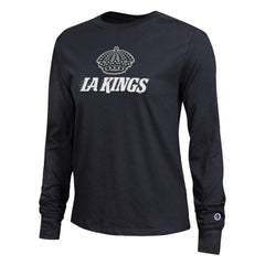 Los Angeles Kings Champion Women's Wordmark Lockup Long Sleeve T-Shirt - NHL T-shirts