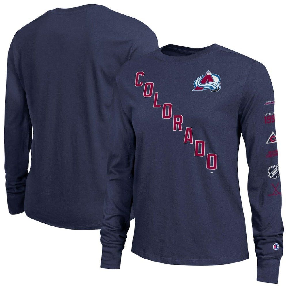 Colorado Avalanche Champion Women's 2-Hit Long Sleeve T-Shirt - NHL T-shirts