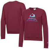 Colorado Avalanche Champion Women's Wordmark Lockup Powerblend Sweatshirt - NHL Sweatshirts