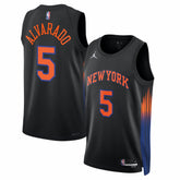 Black José Alvarado New York Knicks Jordan Brand Unisex Swingman Jersey | NBA